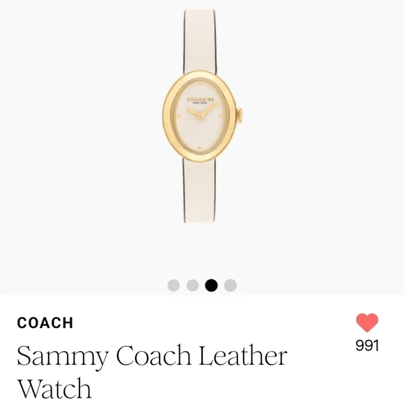 Sammy Coach Leather Watch - Picture 13 of 14